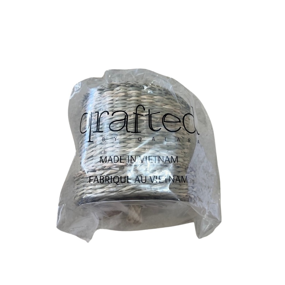 Lidded Woven Keepsake Canister​
